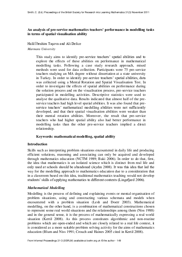 (PDF) An analysis of pre-service mathematics teachers' performance in ...