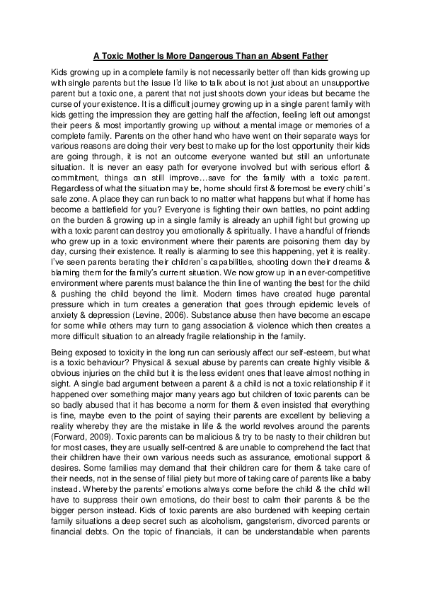 Effects of absent parents on child development image