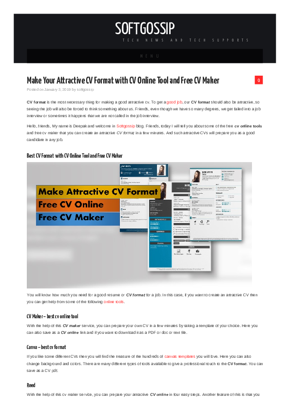 pdf softgossip com deepak prajapati academia edu best cv maker online