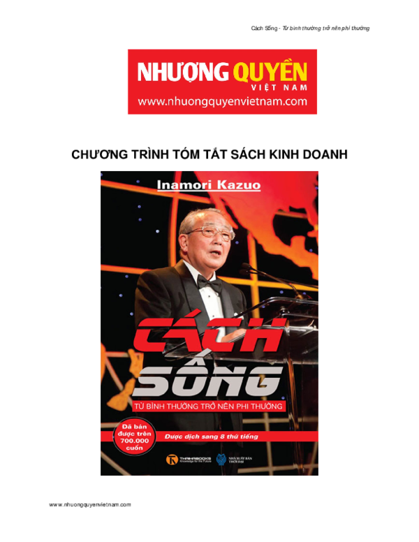 First page of “Cách sống”