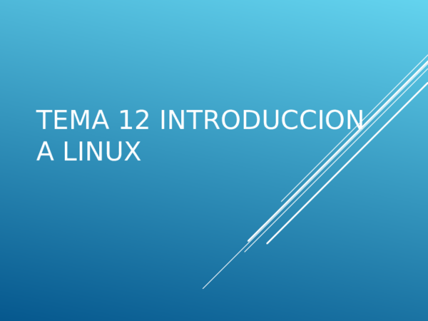 (PPT) Tema 12 introduccion a linux