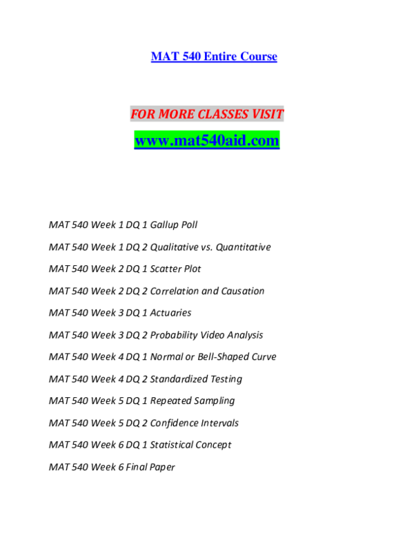 Mat 540 essay example 05 picture