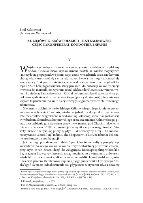 (PDF) Z dziejów elearów polskich – Idzi Kalinowski. Część II