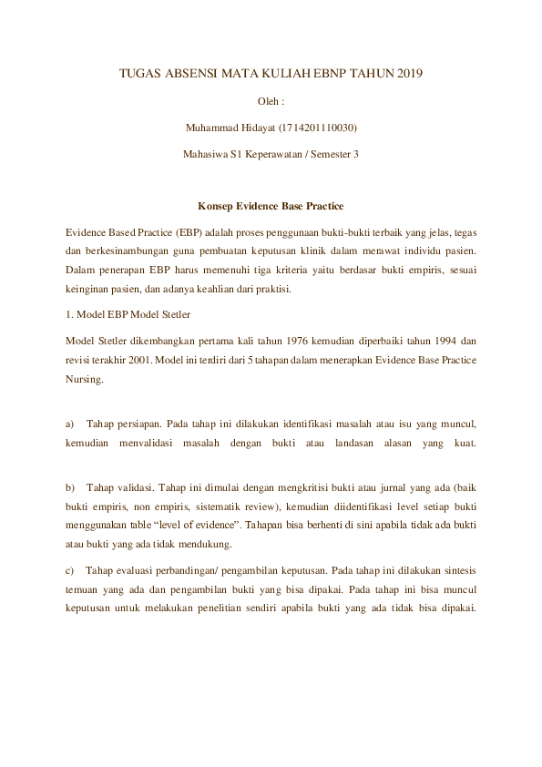 Doc Ebnp Dan Hasil Analisis Jurnal Muhammad Hidayat 1714201110030 Skep Sm3 Muhayat 659 Academia Edu