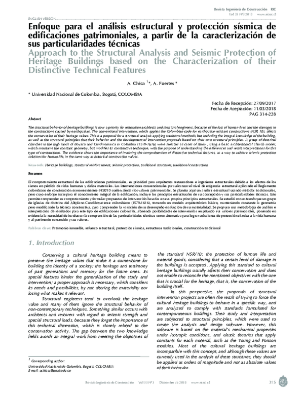 (PDF) Approach to the Structural Analysis and Seismic Protection of ...