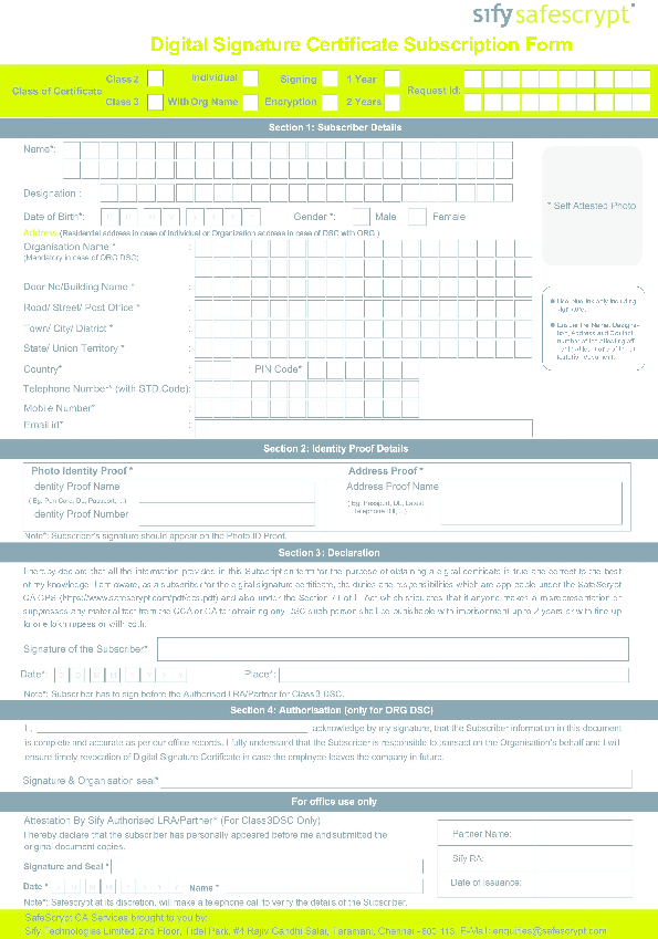 (PDF) Digital signature certificate form Kishankant Yadav Academia.edu