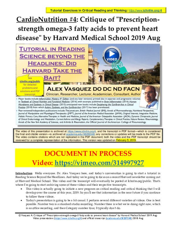 (PDF) Critique of "Prescriptionstrength omega3 fatty acids to prevent