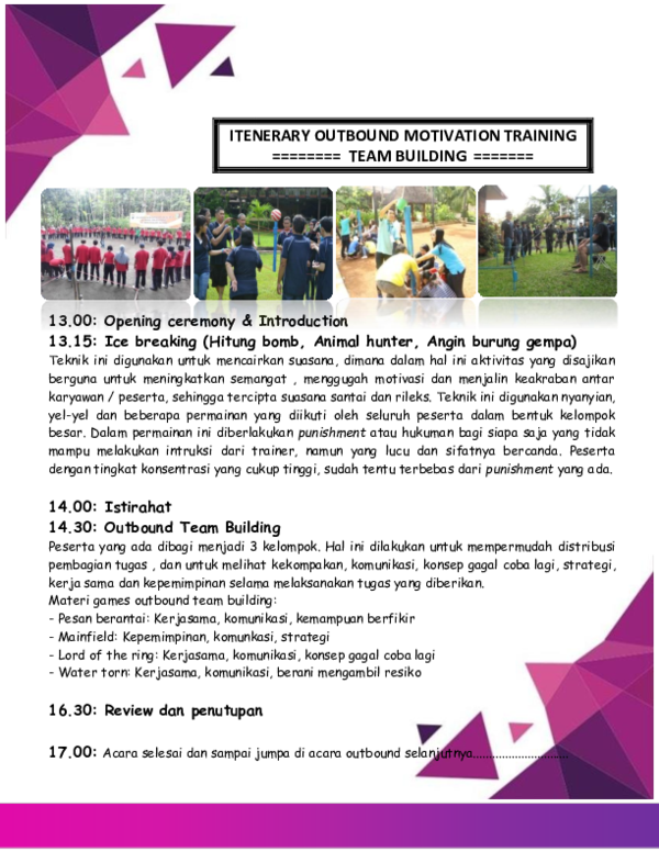 (PDF) TEAM BUILDING