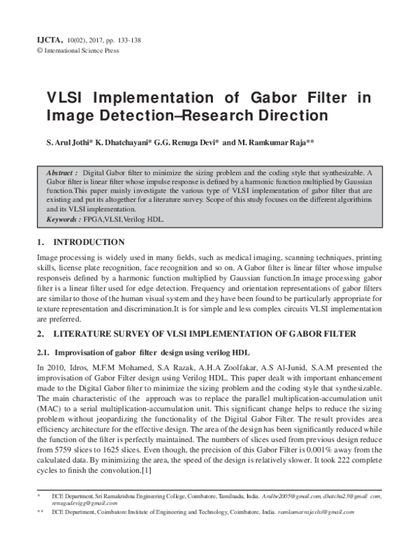 (PDF) International journal of control theory and application (1