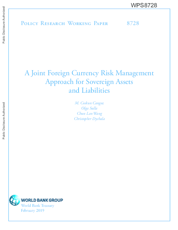  PDF A Joint Foreign Currency Risk Management Approach For Sovereign
