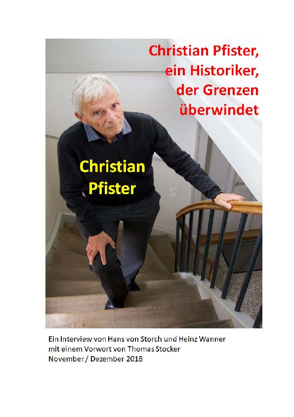 (PDF) Christian Pfister ein Historiker, der Grenzen überwindet