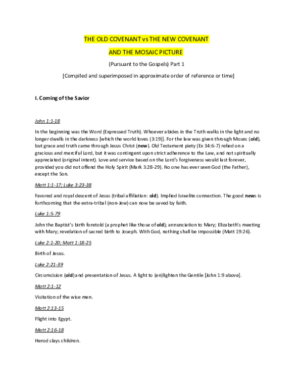 (DOC) Old Covenant vs the New Covenant (Part 1).docx