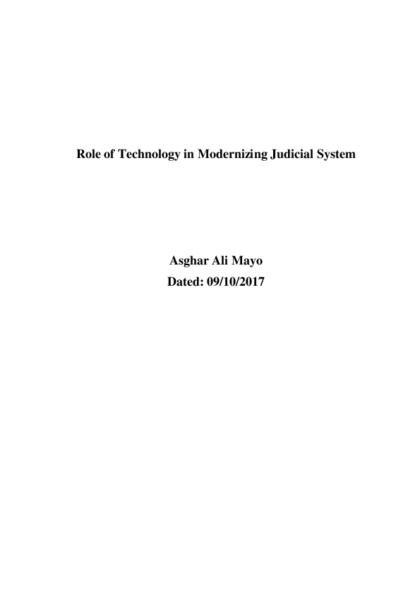 (DOC) Role of Technology in Modernizing Judicial System…