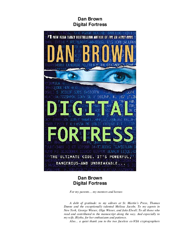 (PDF) Digital Fortress (1998).pdf Nova Anne Baclayo Academia.edu