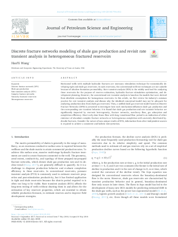 (PDF) Rate Transient Analysis for Heterogeneous Naturally Fractured ...