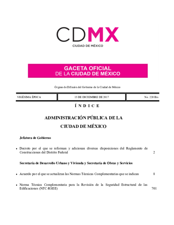 (PDF) Normas tecnicas complementarias ciudad mexico Jennifer León