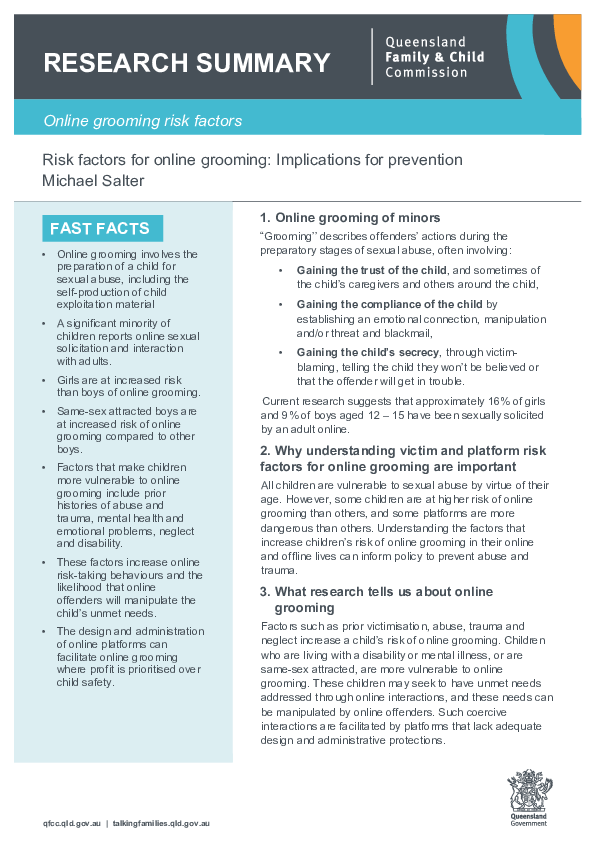 Online child grooming image