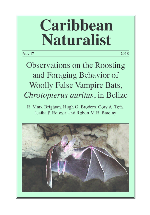 (PDF) Observations on the Roosting and Foraging Behavior of Woolly