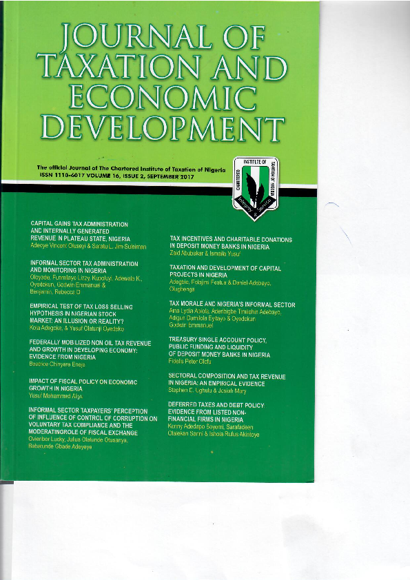 pdf-tax-morale-and-nigeria-s-informal-sector-prof-oyedokun-e-m-m-a
