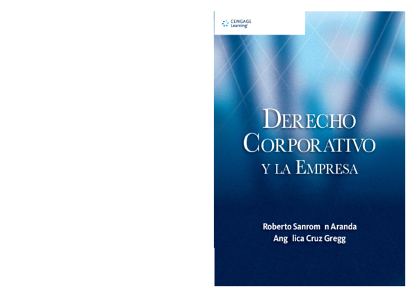 (PDF) Derecho corporativo y la empresa