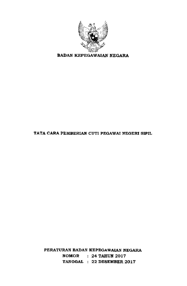 Contoh Surat Cuti Pns