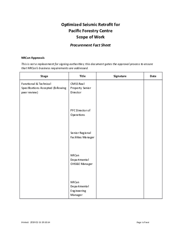 (DOC) PFC Seismic Retrofit Cost Optimization Project RFP