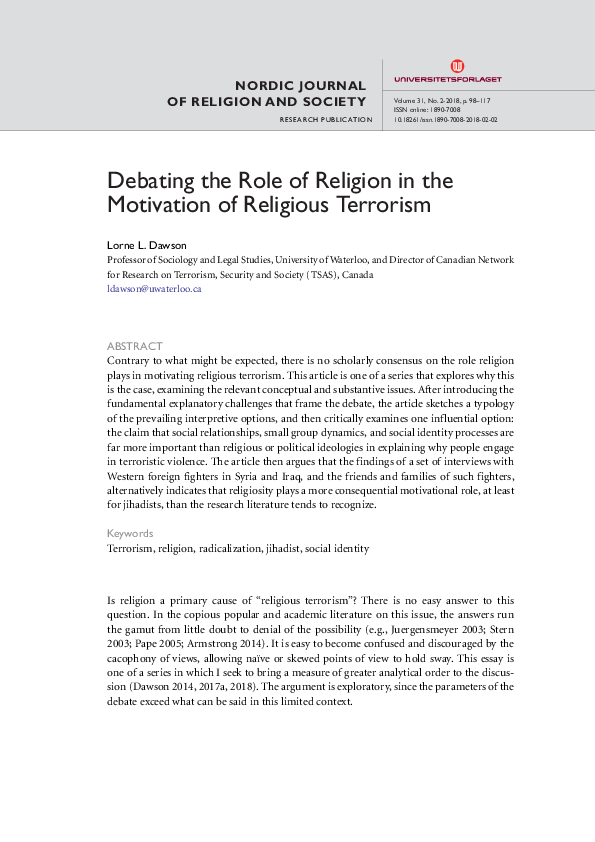 Religious terrorism essay 07 image