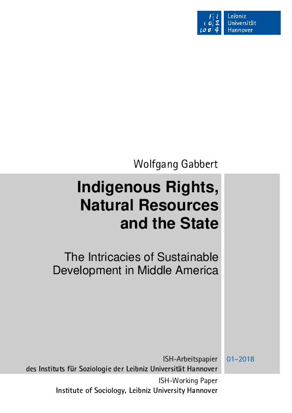 (PDF) INDIGENOUS RIGHTS, NATURAL RESOURCES AND THE STATE –– THE ...