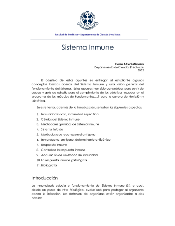Pdf Apuntes Inmunologia