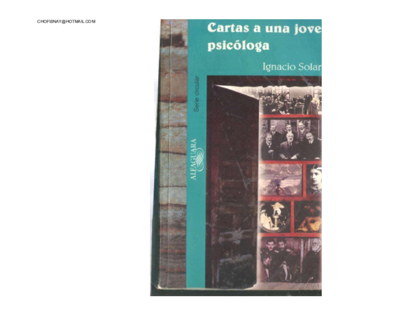 (PDF) Cartas a Una Joven Psicologa Ignacio Solares