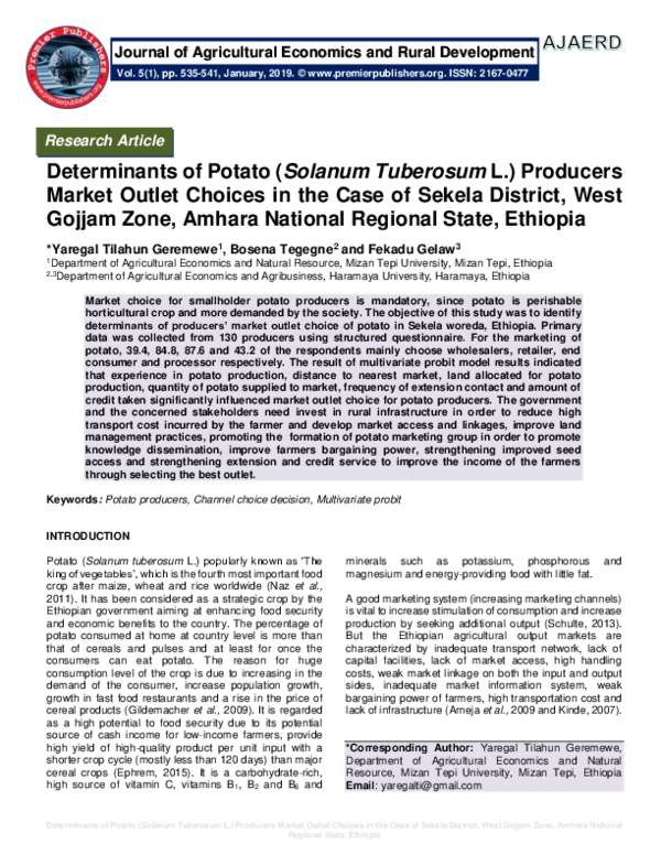 (PDF) The Role of Micro and Small Enterprises for Poverty Alleviation