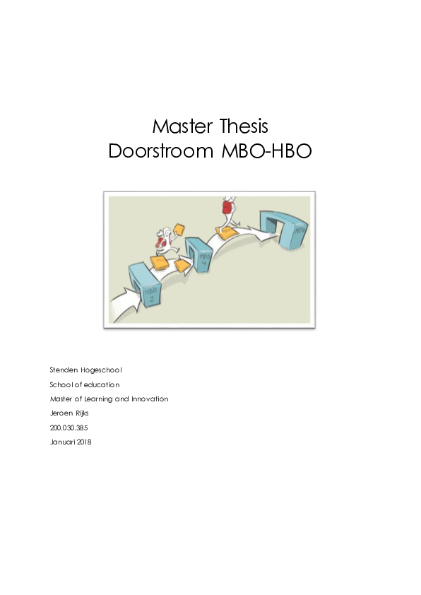 (PDF) Doorstroom MBO-HBO