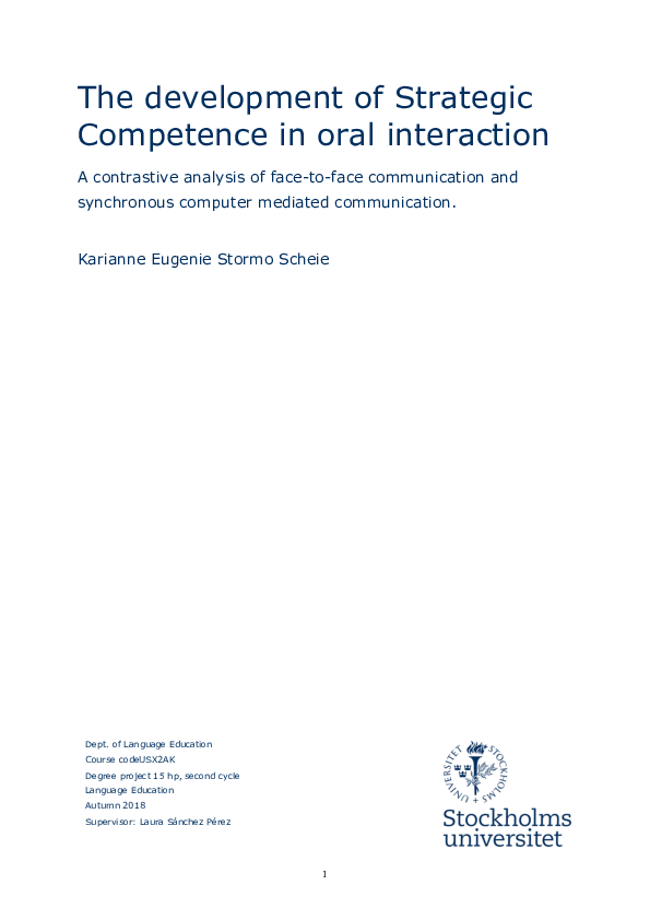 (PDF) Development of Strategic Competence in oral interaction.pdf