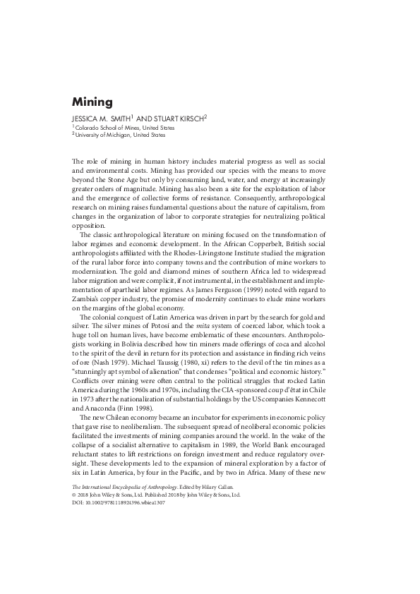 (PDF) Mining