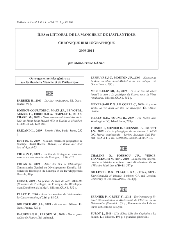 Pdf Chronique Bibliographique Amarai Association Academia Edu