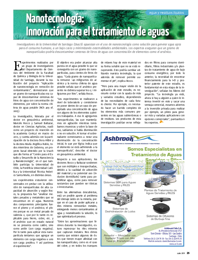 (PDF) Nanotecnología: Innovación para el tratamiento de aguas