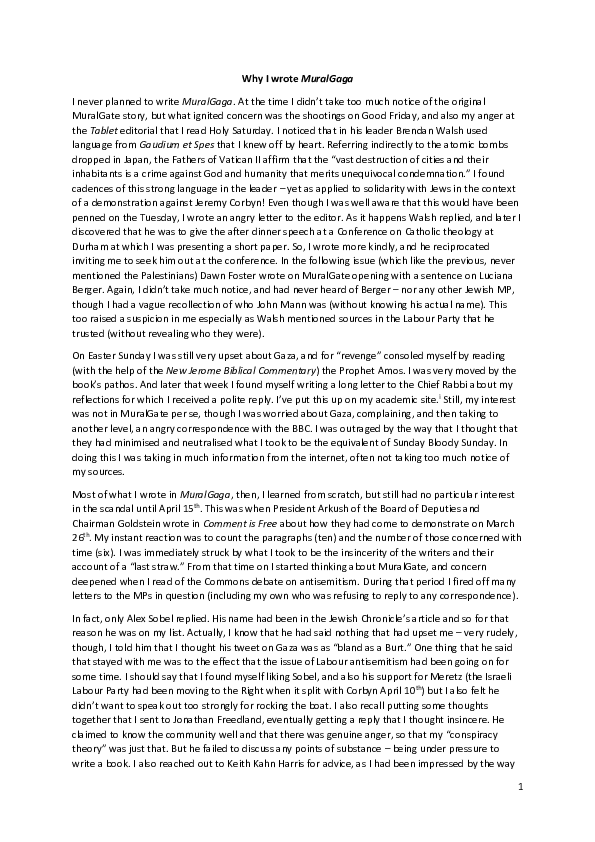 Why I wrote MuralGaga