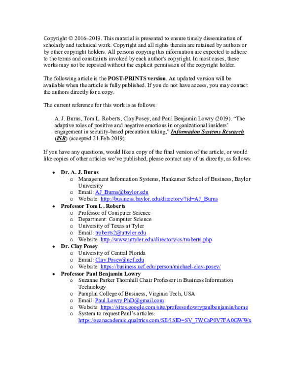 (PDF) (2019). "The adaptive roles of positive and negative emotions in ...