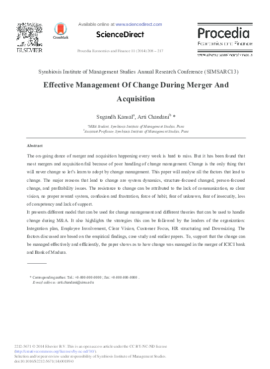 (PDF) Merger