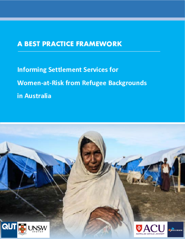 (PDF) Best Practices for Women at Risk Framework