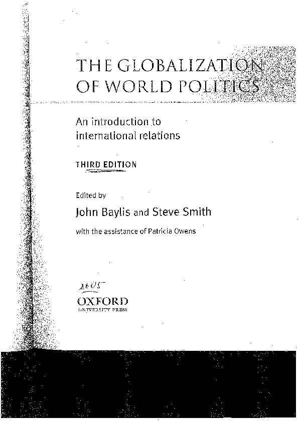 (PDF) An Introduction to International Relations