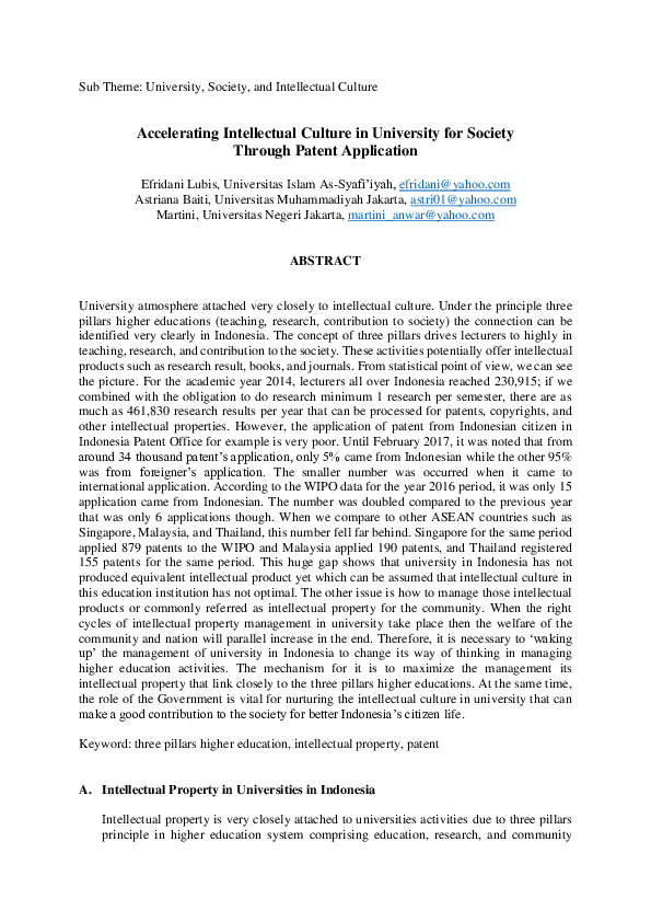 (DOC) Accelerating Intellectual Culture in University for Society ...