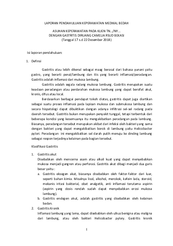 Doc Lp Gastritis Herri Ruswandi Academia Edu