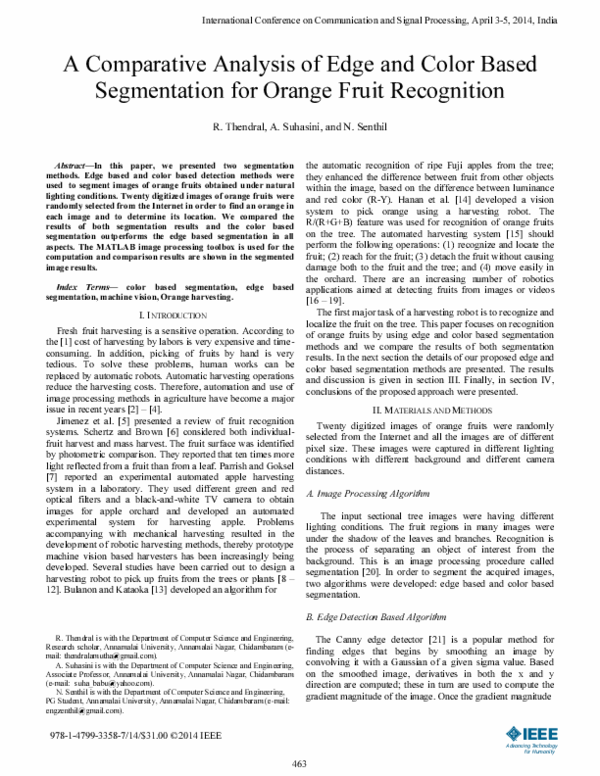 (PDF) A comparative analysis of edge and color based segmentation for ...