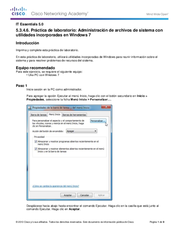 (DOC) .3.4.6 Lab Managing System Files with Built in Utilities in
