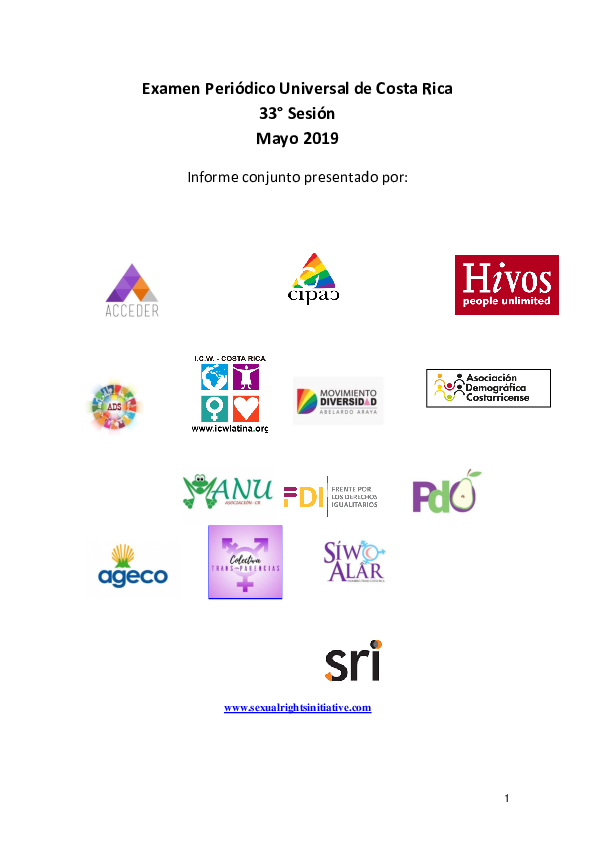 (PDF) Informe DSDR EPU Costa Rica | Larissa Arroyo - Academia.edu