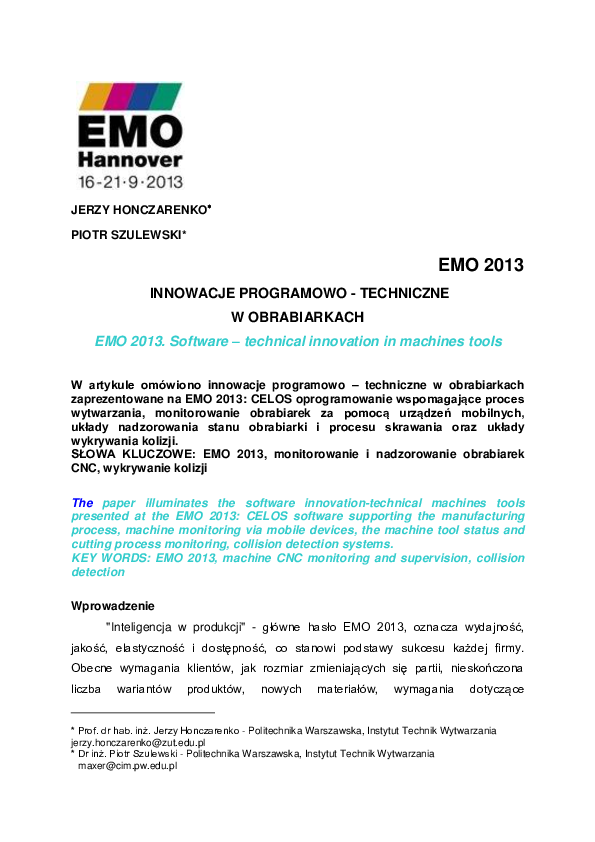 (PDF) EMO 2013. Software – technical innovation in machines tools.pdf