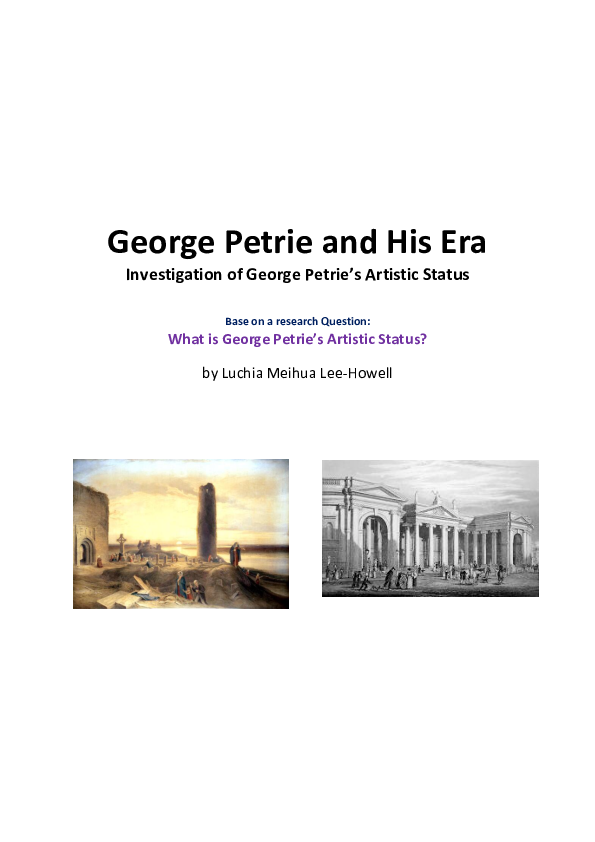 (PDF) George Petrie (1790-1866) and his era Investigation of George ...