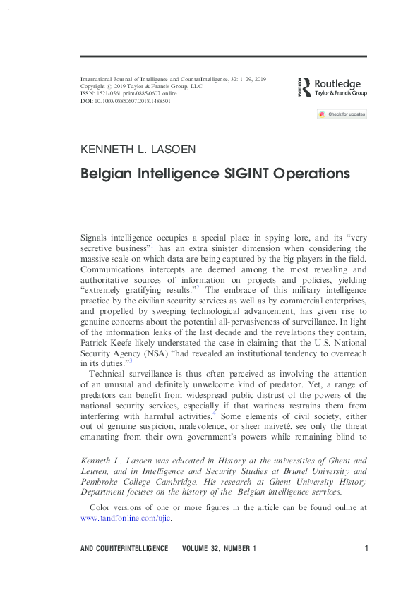 (PDF) Belgian Intelligence SIGINT Operations.pdf