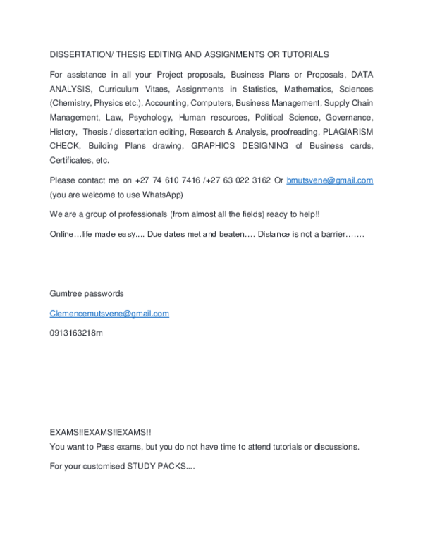 (DOC) Advert.docx | Boldwin Mutsvene - Academia.edu